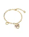 Genevive 18k Over Silver Cz Bracelet