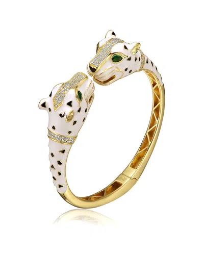 Genevive 18k Over Silver Cz Bracelet