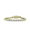 Genevive 18k Over Silver Cz Bracelet