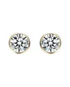 Genevive 18k Over Silver Cz Studs