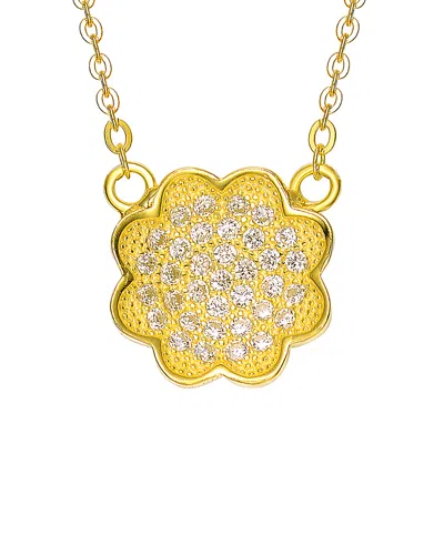 Genevive 18k Over Silver Necklace