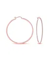 Genevive 18k Rose Gold Plated Cz Earrings