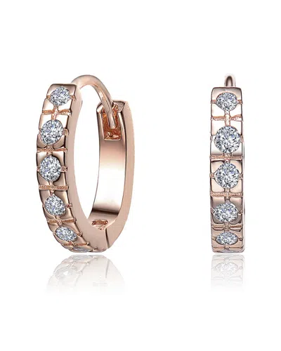 Genevive 18k Rose Gold Plated Earrings