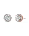Genevive 18k Rose Gold Plated Earrings