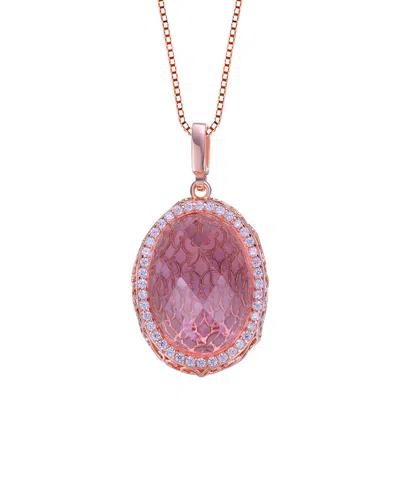 Genevive 18k Rose Gold Vermeil In Purple