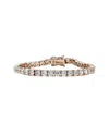 Genevive 18k Rose Gold Vermeil Cz Bracelet