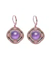Genevive 18k Rose Gold Vermeil Cz Earrings