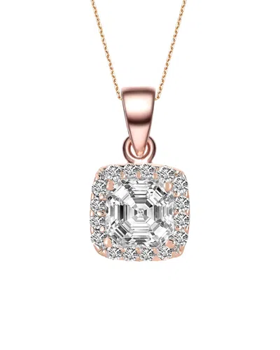 Genevive 18k Rose Gold Vermeil Cz Necklace