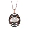 Genevive 18k Rose Gold Vermeil Cz Pendant