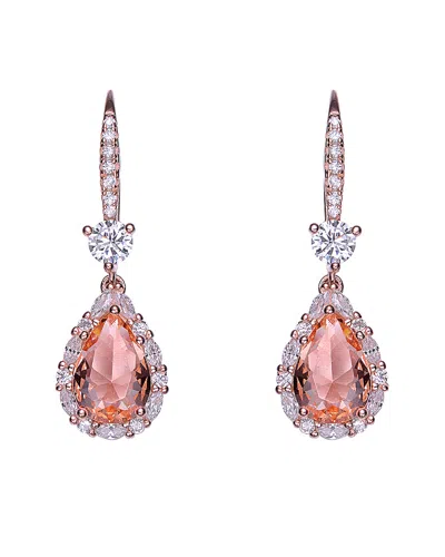 Genevive 18k Rose Gold Vermeil Drop Earrings