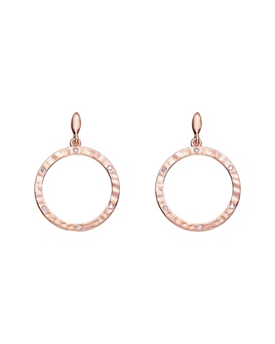 Genevive 18k Rose Gold Vermeil Earrings