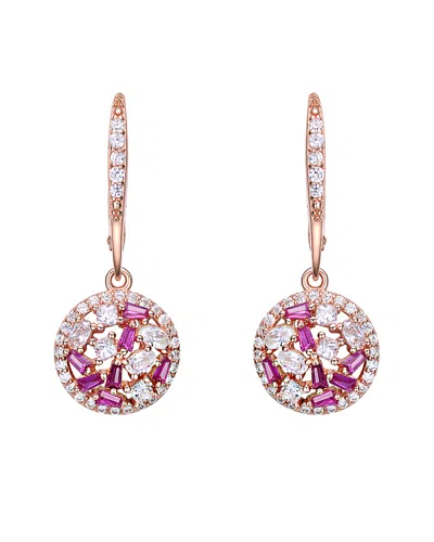 Genevive 18k Rose Gold Vermeil Earrings