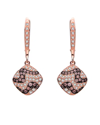 Genevive 18k Rose Gold Vermeil Earrings