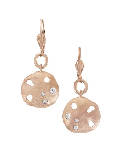 Genevive 18k Rose Gold Vermeil Earrings