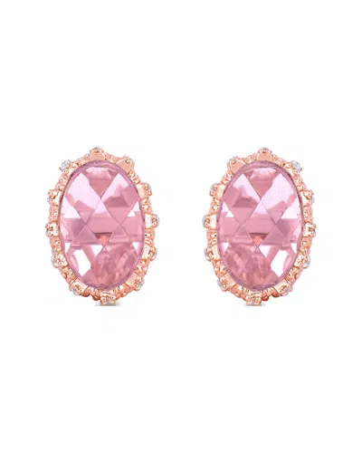 Genevive 18k Rose Gold Vermeil Earrings