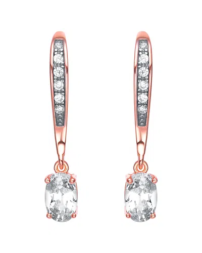 Genevive 18k Rose Gold Vermeil Earrings