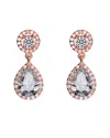 Genevive 18k Rose Gold Vermeil Earrings