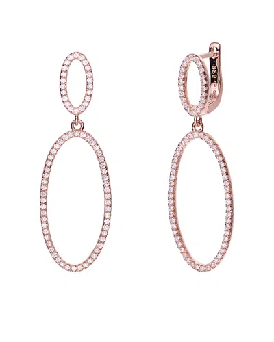 Genevive 18k Rose Gold Vermeil Earrings