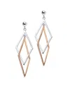 Genevive 18k Rose Gold Vermeil Earrings