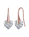 Genevive 18k Rose Gold Vermeil Earrings