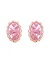 Genevive 18k Rose Gold Vermeil Earrings
