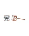 Genevive 18k Rose Gold Vermeil Earrings