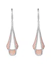 Genevive 18k Rose Gold Vermeil Earrings