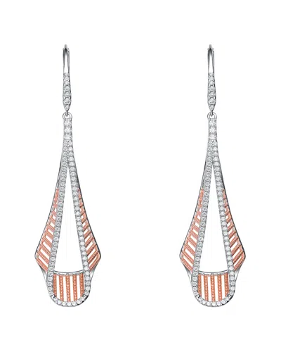 Genevive 18k Rose Gold Vermeil Earrings