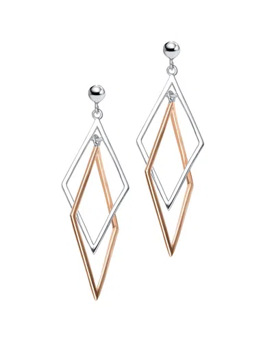 Genevive 18k Rose Gold Vermeil Earrings In Metallic