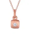 Genevive 18k Rose Gold Vermeil Pendant Necklace