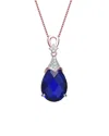 Genevive 18k Rose Gold Vermeil Pendant Necklace