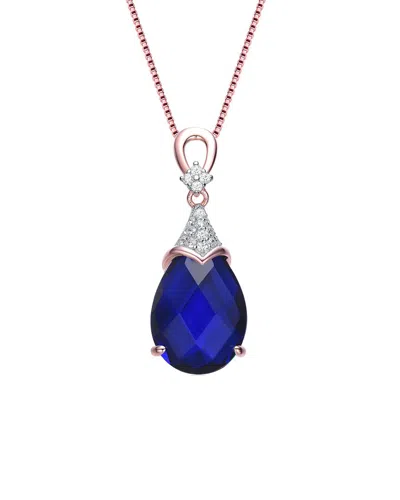 Genevive 18k Rose Gold Vermeil Pendant Necklace