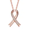 Genevive 18k Rose Gold Vermeil Pendant Necklace