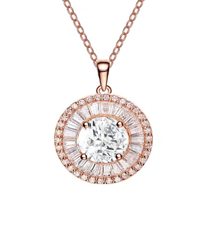 Genevive 18k Rose Gold Vermeil Pendant Necklace