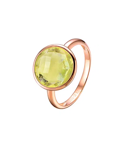 Genevive 18k Rose Gold Vermeil Ring
