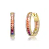 Genevive Jewelry Women's Gold Cleo Hoop  Earring In Gold