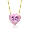 Genevive Jewelry Women's Gold / Pink Rachel Glauber Young Adults-teens Yellow Gold Plated With Pink Cubic Zirconia Pi In Multi