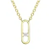 Genevive Jewelry Women's Gold / White Rachel Glauber Gold Plated Baguette Cubic Zirconia Modern Necklace In Multi