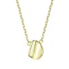 Genevive Jewelry Women's Rachel Glauber Gold Plated Assymetrical Necklace In Gold