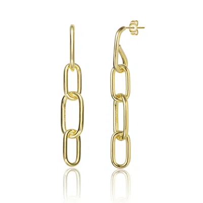 Genevive Jewelry Women's Rachel Glauber Gold Plated Chain Drop Earrings