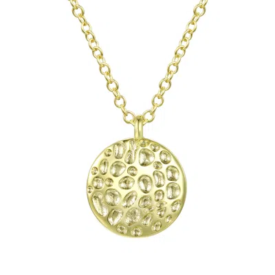 Genevive Jewelry Women's Rachel Glauber Gold Plated Engraved Pendant Necklace