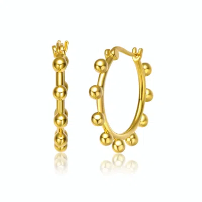 Genevive Jewelry Women's Rachel Glauber Gold Plated Hoop Earrings