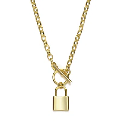 Genevive Jewelry Women's Rachel Glauber Gold Plated Locket Charm Necklace