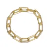 Genevive Jewelry Women's Rachel Glauber Gold Plated Paperclip Chain Bracelet In Gold