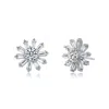 Genevive Jewelry Women's Rachel Glauber White Gold Plated Cubic Zirconia Stud Earring In White