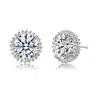 Genevive Jewelry Women's Rachel Glauber White Gold Plated Stud Earring In White