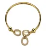 Genevive Jewelry Women's Rachel Glauber Yellow Gold Plated Modern Triple Mesh Drop Open Collar Choker Necklace In Gold