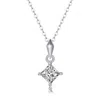 Genevive Jewelry Women's Stella Valentino Sterling Silver White Gold Plated With Lab Created Moissanite Princess Soli In White