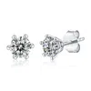 Genevive Jewelry Women's Stella Valentino Sterling Silver White Gold Plated With Lab Created Moissanite Round Solitai In White