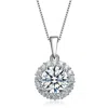 Genevive Jewelry Women's White Rachel Glauber Rhodium Plated Stud Pendant Necklace In White